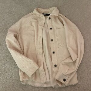 Zara Cream Corduroy Jacket